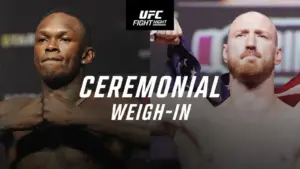 Adesanya vs. Pyfer Headline UFC Seattle Ceremonial Weigh-Ins
