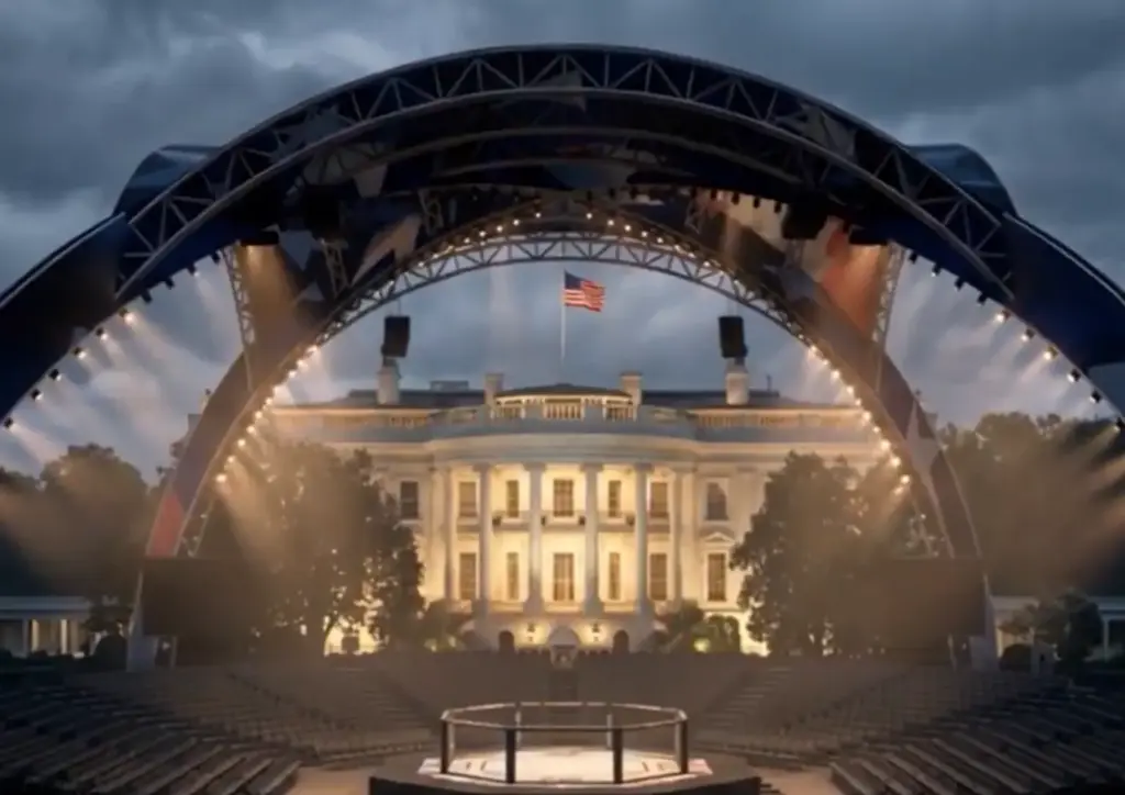 UFC Releases First Look at White House Stage for UFC Freedom 250